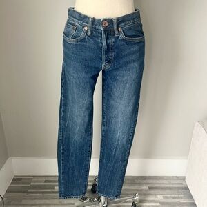 Slim Straight medium wash denim